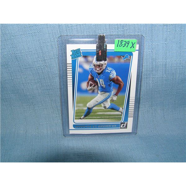 Amon-Ra St. Brown rated rookie all star football card