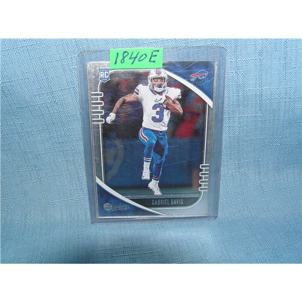 Gabriel Davis rookie football card