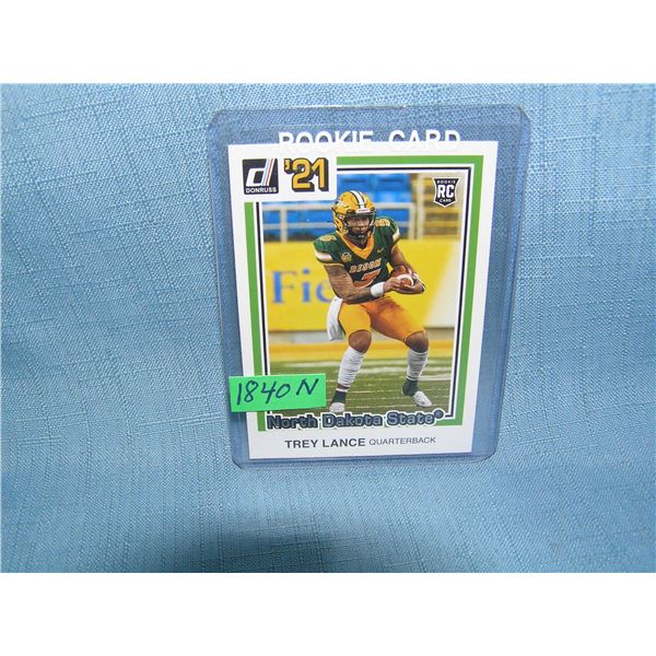 Trey Lance rookie football card