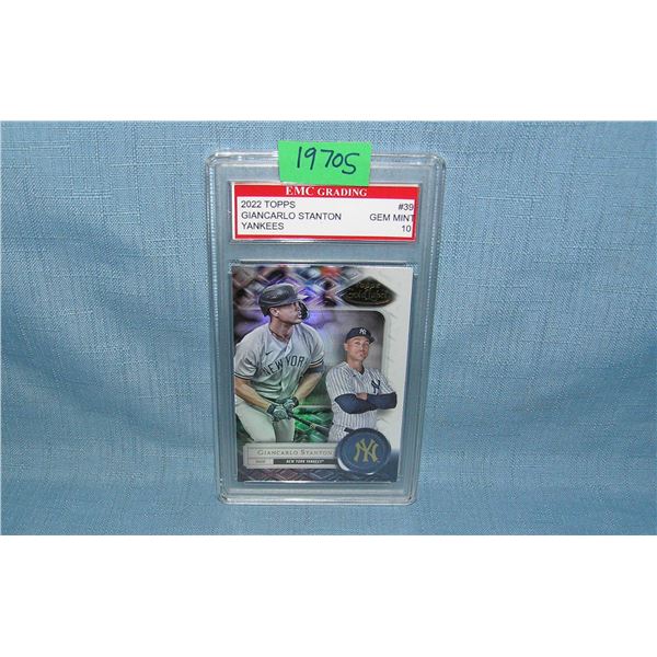 Giancarlo Stanton gem mint 10 baseball card