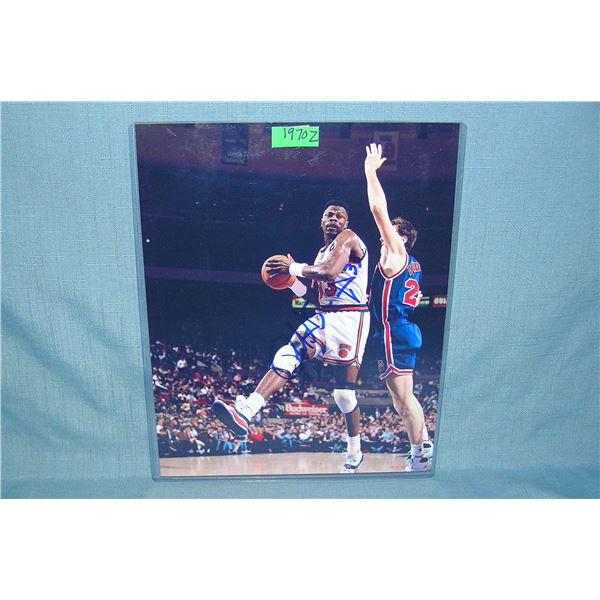 Patrick Ewing autographed 8 inch by 10 inch photo