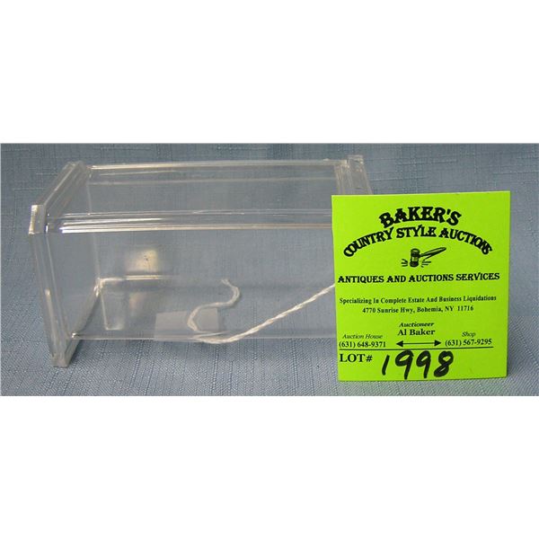 Small Lucite trinket box