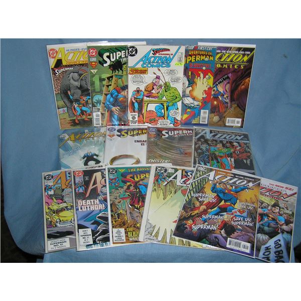 Collection of vintage Superman and related Comic Books