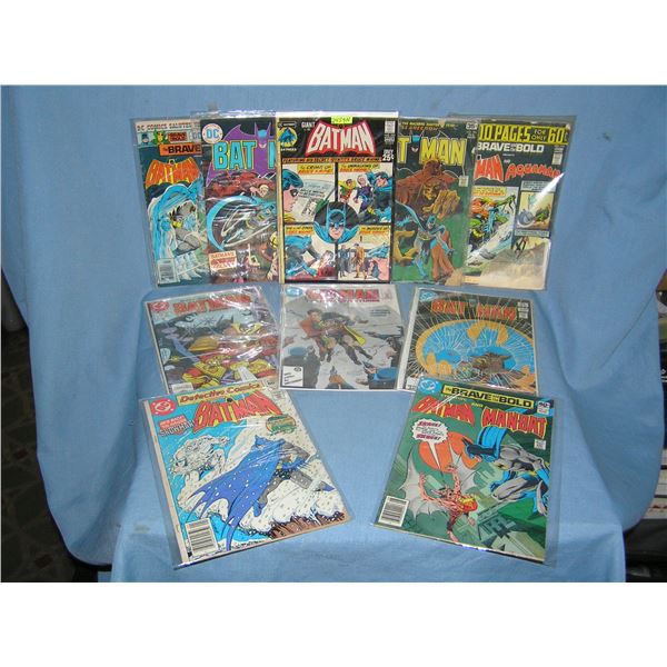 Group of vintage Batman Comic Books