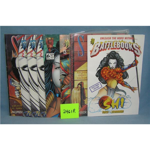Group of early Shi comic books
