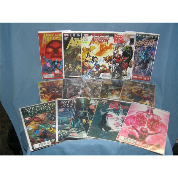 Large group of vintage Modern era. Avengers and related Comic Books