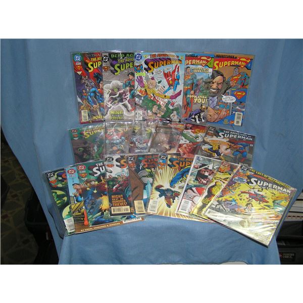 Large collection of vintage Superman Comic Books