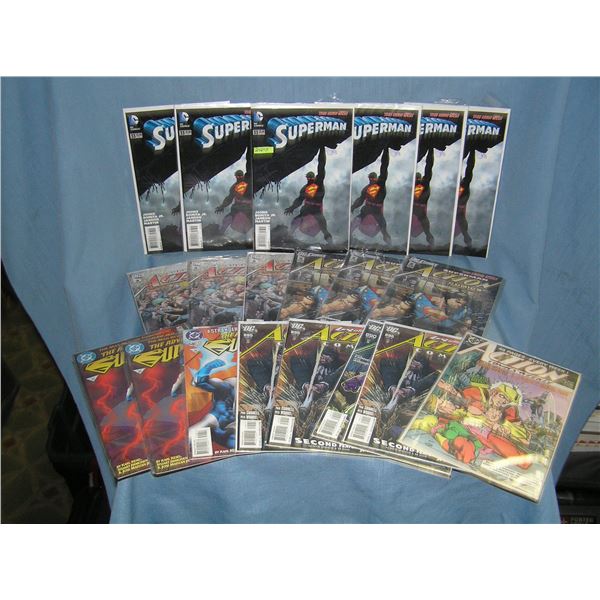 Large collection of vintage Modern Era Superman Comic Books