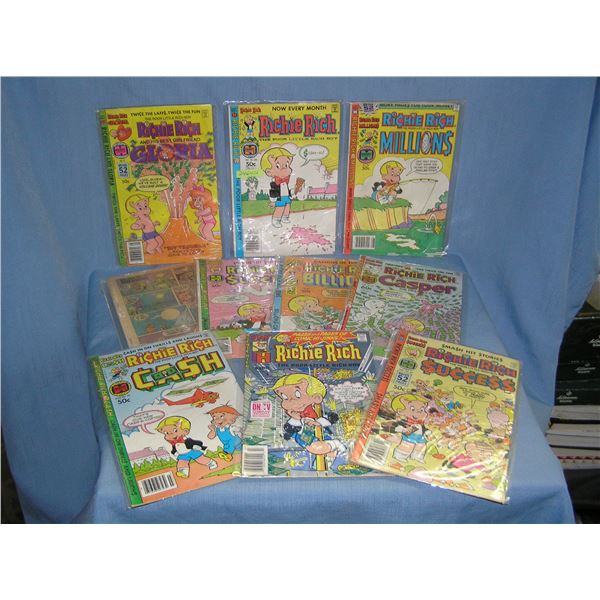 Collection of vintage Richie Rich Comic Books