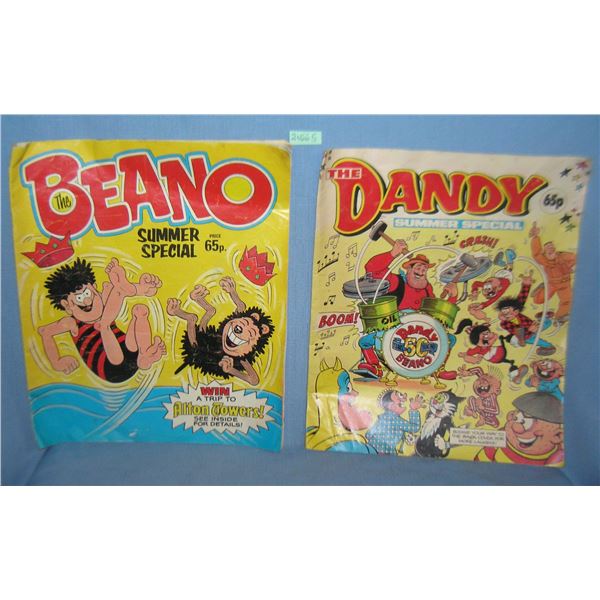 Pair of vintage English comic books