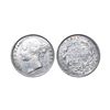 Image 1 : Victoria Queen, Silver Rupee1840, Mule rupee, 26 berries,Reverse of 1849 Rupee proof die paired with
