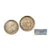 Image 1 : George V, Silver ¼ Rupee, 1911, Calcutta Mint, Graded by PCGS AU55. Extremely Rare.