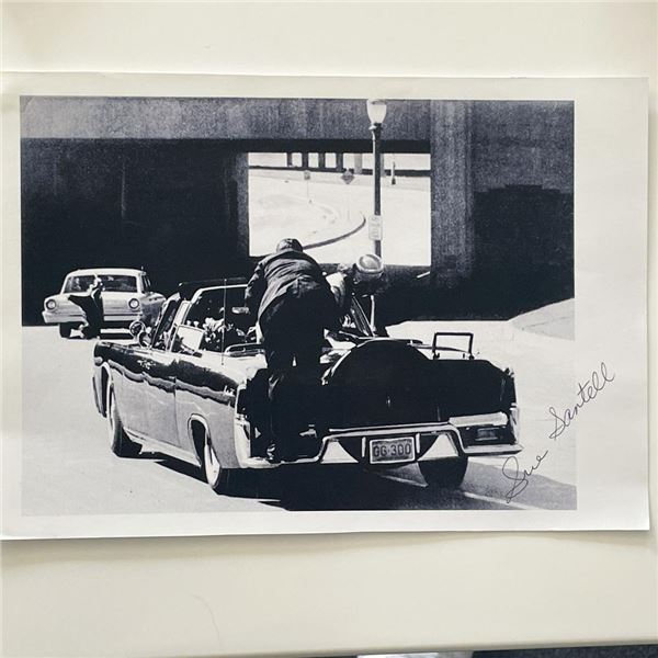 JFK Witness Sue Santell signed photo