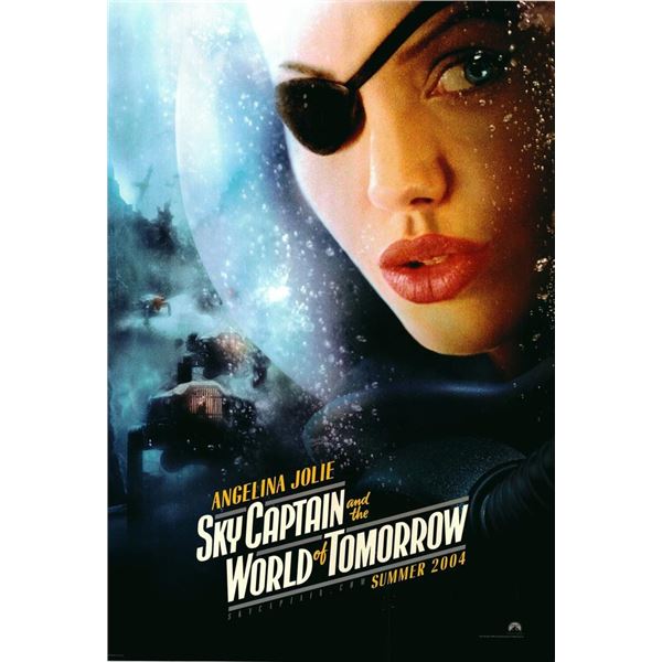 Sky Captain and the World of Tomorrow Angelina Jolie 2004 original teaser movie poster