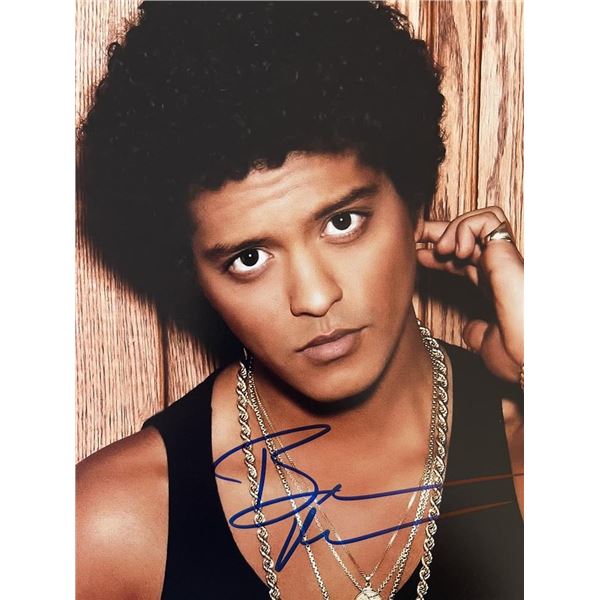 Pop Icon Bruno Mars Signed Photo