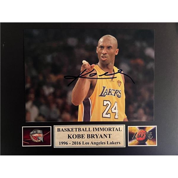 Kobe Bryant signed photo