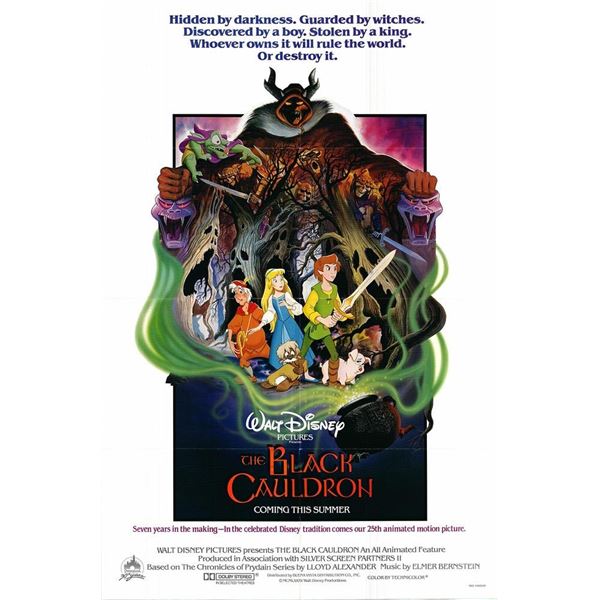 The Black Cauldron 1985 original movie poster