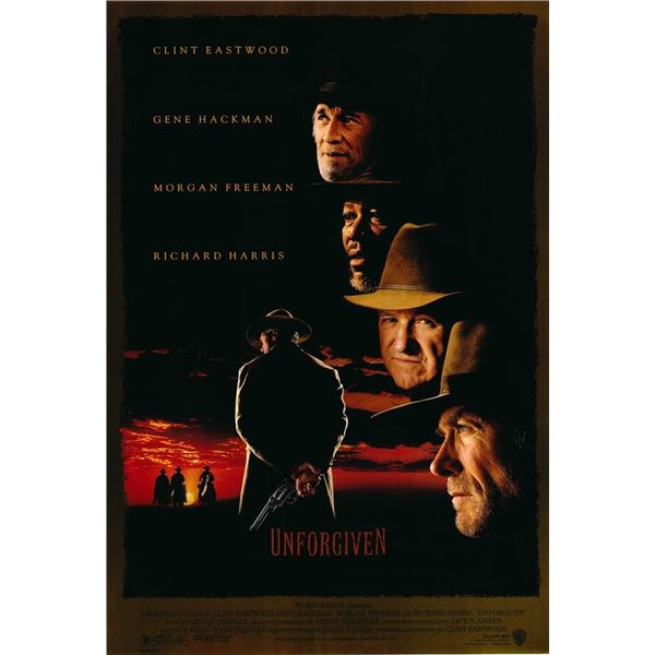 Unforgiven 1992 original double-sided movie poster