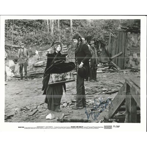McCabe & Mrs. Miller Warren Beatty Signed Movie Photo