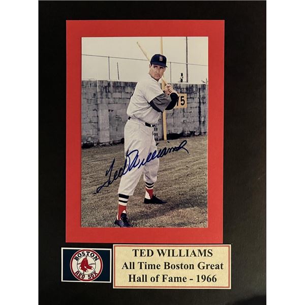 Ted Williams signed photo