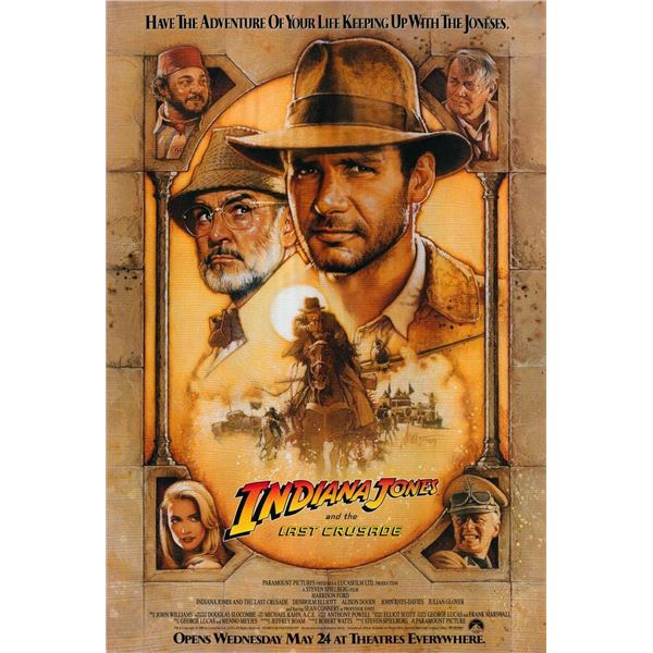 Indiana Jones and the Last Crusade 1988 original vintage movie poster