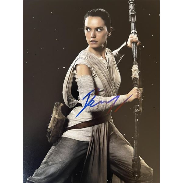 Star Wars Daisy Ridley Signed Photo