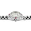 Image 5 : Rolex Ladies Stainless Steel Ruby And Diamond Bezel Date Watch