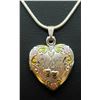 Sterling Silver Mom Heart Locket Necklace