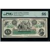 Image 1 : 1872 $20 Columbia SC Obsolete PMG 66EPQ