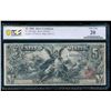 Image 1 : 1896 $5 Educational Silver Certificate PCGS 20