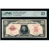 1923 $10 Poker Chip Legal Tender Note PMG 25