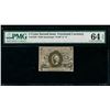 Image 1 : 5 Cent Second Issue Fractional PMG 64EPQ