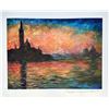 Claude Monet Venice At Dusk Estate Signed Limited Edition Giclee