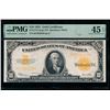 1922 $10 Gold Certificate PMG 45EPQ