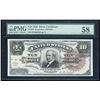 1886 $10 Tombstone Silver Certificate PMG 58