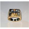 Men's 14 K Gold Plate 3.5 Ct VVs1 Lab Simulated Diamond Ring