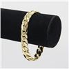 Image 1 : Huge 47.2 Gram 14 Kt Gold Plated Cuban Link Bracelet