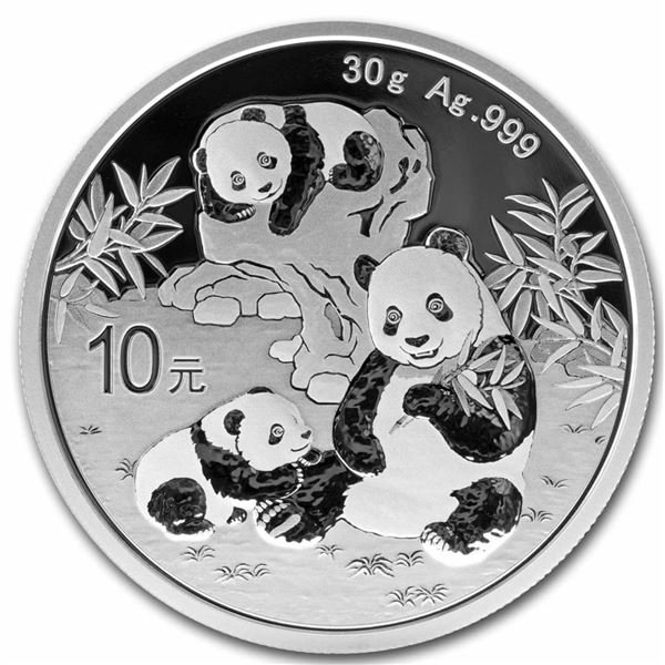 2025 China Panda 30 Gram Silver Coin