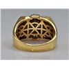 Image 9 : Men's 14 Kt Gold Plate 5.75 Ct.. Lab Simulated Diamond Ring