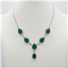 Image 3 : Lab Created Stunning 4 Piece Tsavorite Garnet Jewelry Set