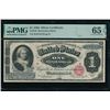 1886 $1 Martha Washington Silver Certificate PMG 65EPQ
