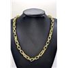 Huge 65.4 Gram 14 Kt Yellow Gold Plated Rolo Box Link Necklace