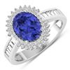 14KT White Gold 1.41ctw Tanzanite and Diamond Ring
