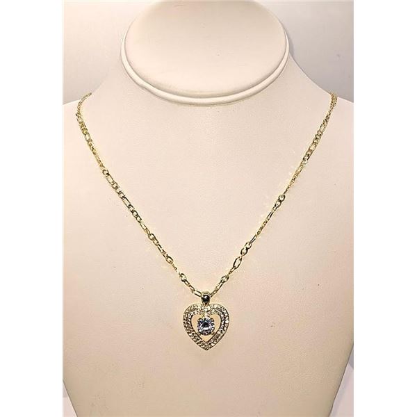 Breathtaking 2 Ct Heart Simulated Diamond Pendant Necklace