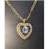 Image 2 : Breathtaking 2 Ct Heart Simulated Diamond Pendant Necklace