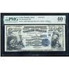 Image 1 : 1882 $100 Cedar Rapis IA Date Back National PMG 40EPQ