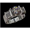Men's Sparkling 2.75 Ct VVs1 White Fire Moissanite Ring