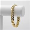 Image 2 : Huge 47 Gram 14 Kt Gold Plated Cuban Link Bracelet