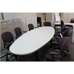 Teknion Grey 9' Boardroom Table
