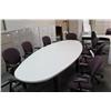Image 1 : Teknion Grey 9' Boardroom Table